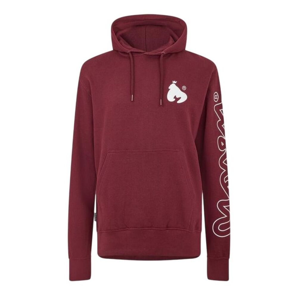 Money Mens Logo Polycotton  Hoodie / Red